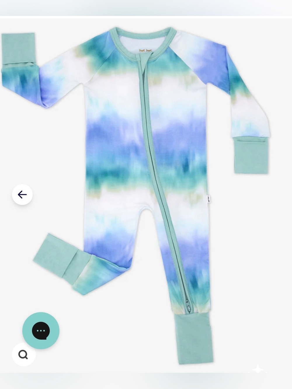 Little Sleepies Tie-Dye Zippy EUC 12-18